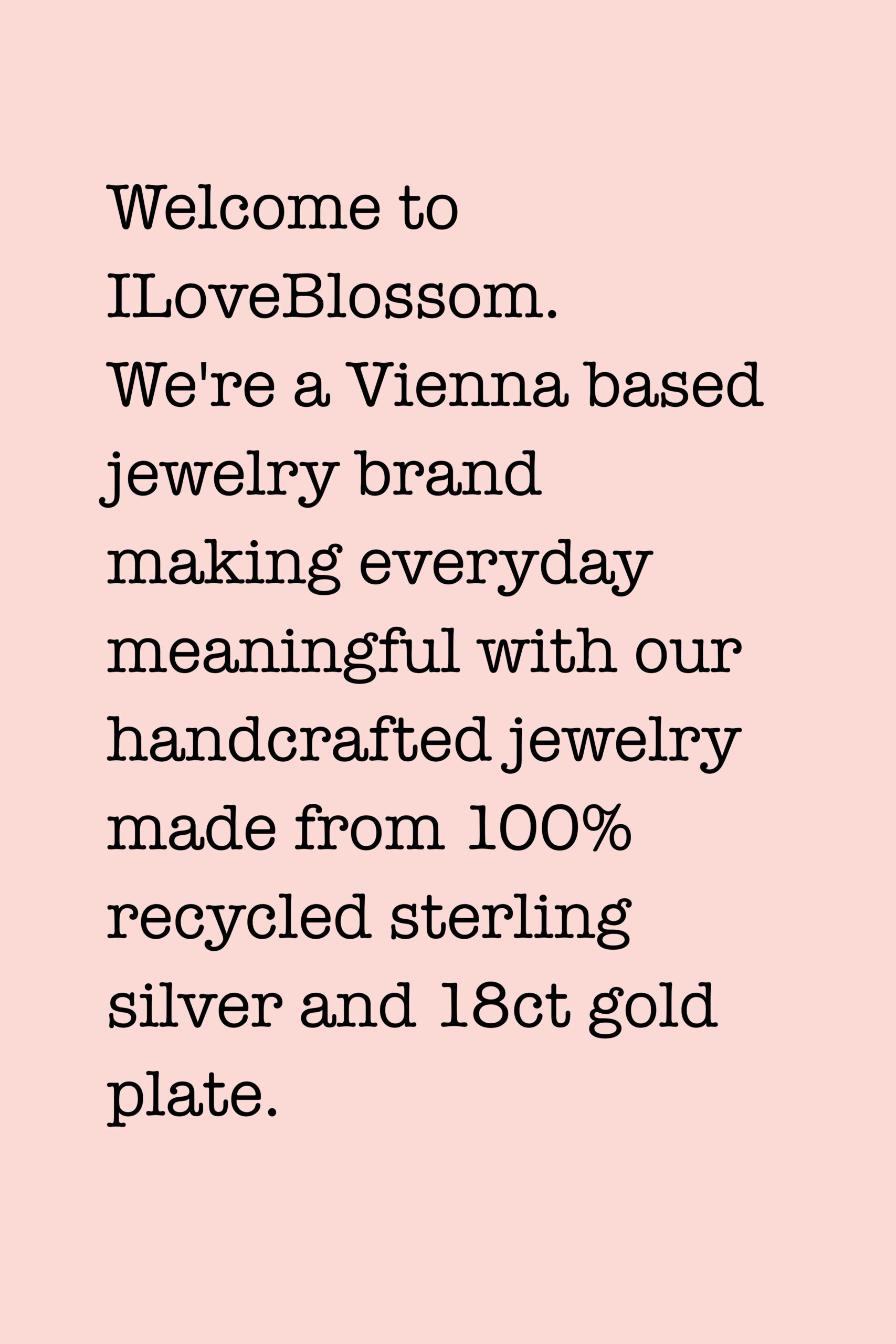 ILoveBlossom Vienna | Designer Jewelry | Jewelry With Meaning